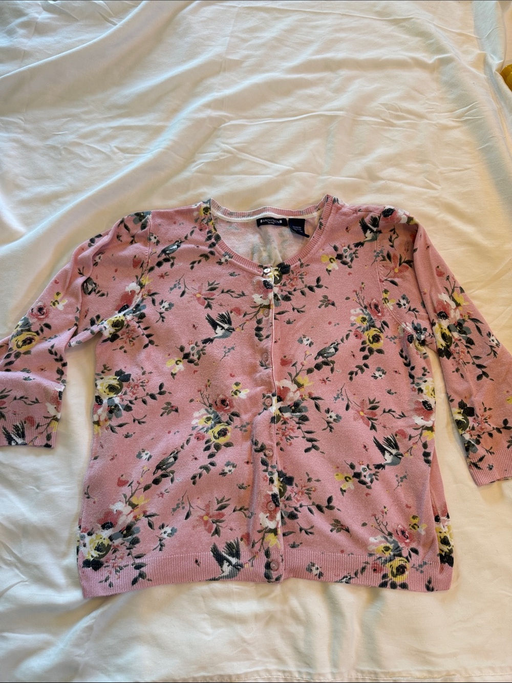 Architect Pink Floral Button Cardigan